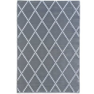 Tapis extérieur gris au motif berbère 150x220 | Maisons du Monde