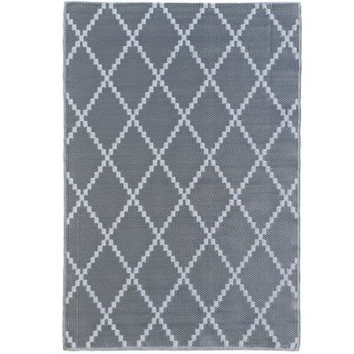Tapis extérieur gris au motif berbère 120x160 | Maisons du Monde