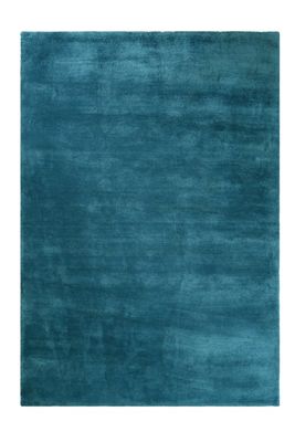Tapis tufté mèches hautes bleu pétrole doux 230x160 | Maisons du Monde