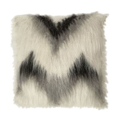 Coussin zigzag 100% laine 50x50 | Maisons du Monde