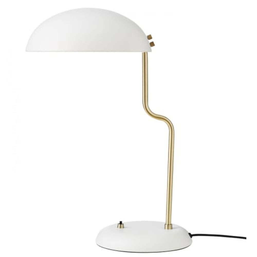 Lampe de bureau en métal blanc mat | Maisons du Monde