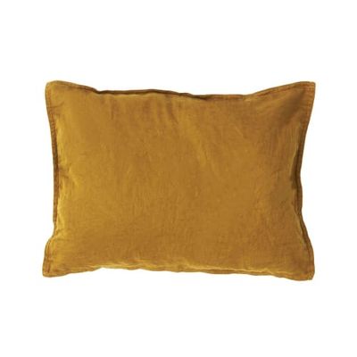 Taie d'oreiller satin Jaune 30 x 40 cm | Maisons du Monde
