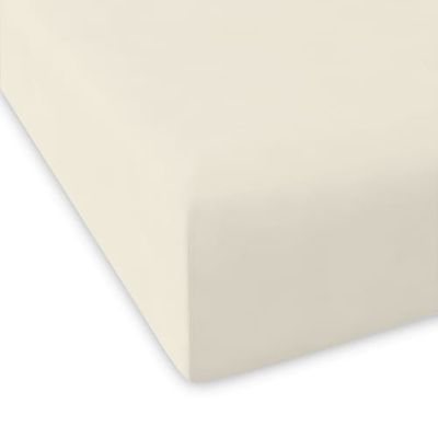 Drap housse en coton ivoire 160x200 | Maisons du Monde