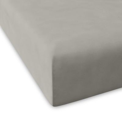 Drap housse en coton gris 90x200 | Maisons du Monde