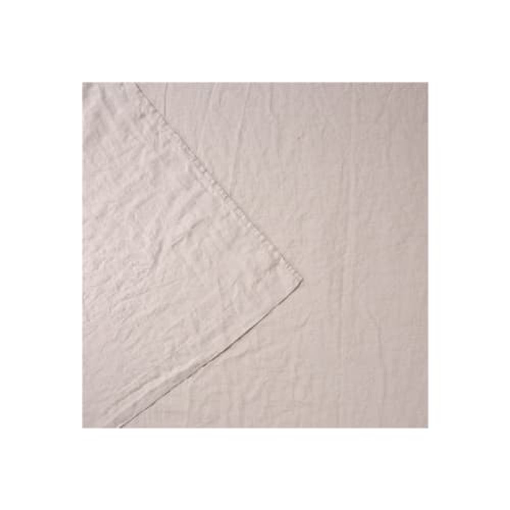 Drap plat 100 % Lin Beige 270 x 300 cm | Maisons du Monde