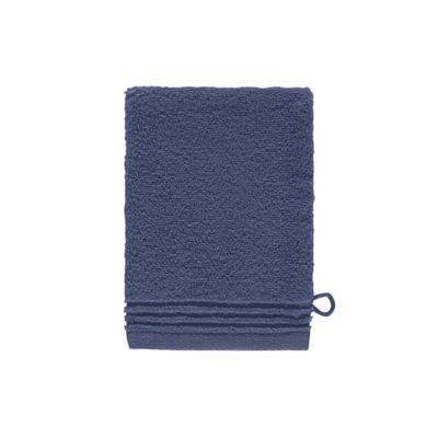 Gant de toilette coton peigné Bleu 15 x 21 cm | Maisons du Monde