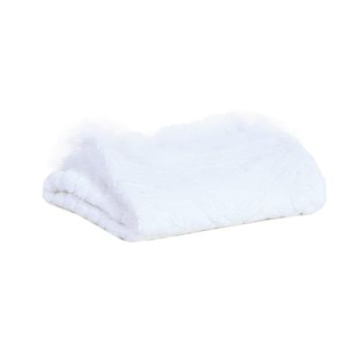 Serviette de Toilette Zoé en coton neige 50 x 100 | Maisons du Monde