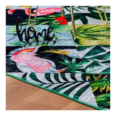 Tapis floral design en polyester multicolore 160x230 | Maisons du Monde