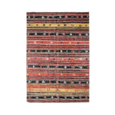 Tapis pour intérieur-extérieur lignes rouge 160x230 | Maisons du Monde