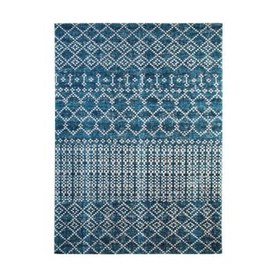 Tapis pour intérieur-extérieur motifs berbères bleu 160x230 | Maisons du Monde