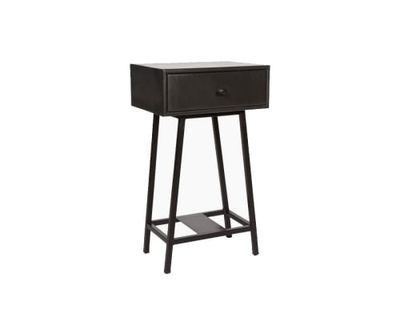 Table d'appoint bois métal vintage noir | Maisons du Monde