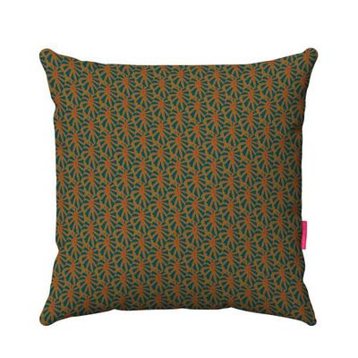 Housse de coussin extérieur imprimé graphique bronze 45x45 | Maisons du Monde