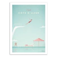 VISIT COTE D'AZUR -  Affiche d'art 50 x 70 cm | Maisons du Monde