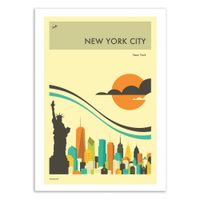 NEW-YORK TRAVEL POSTER -  Affiche d'art 50 x 70 cm | Maisons du Monde