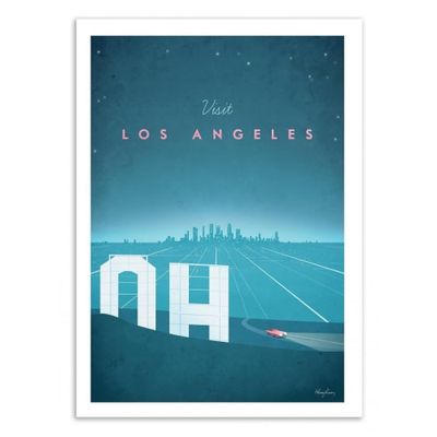 VISIT LOS ANGELES -  Affiche d'art 50 x 70 cm | Maisons du Monde