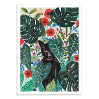 BLACK JAGUAR -  Affiche d'art 50 x 70 cm | Maisons du Monde