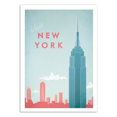 VISIT NEW YORK -  Affiche d'art 50 x 70 cm | Maisons du Monde