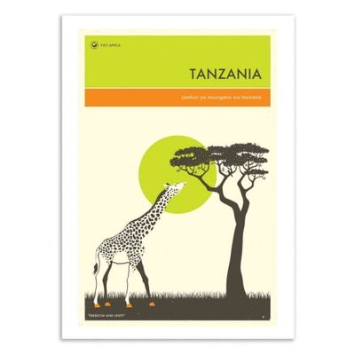 TANZANIA TRAVEL POSTER -  Affiche d'art 50 x 70 cm | Maisons du Monde