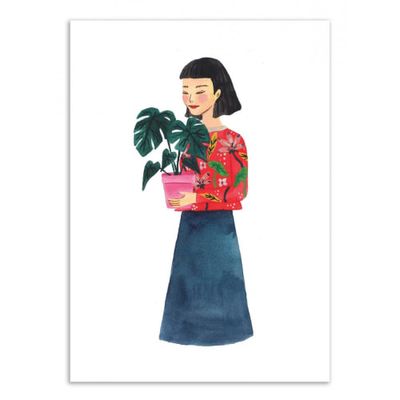 PLANTS LADY -  Affiche d'art 50 x 70 cm | Maisons du Monde