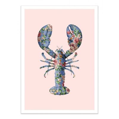 FLORAL LOBSTER -  Affiche d'art 50 x 70 cm | Maisons du Monde