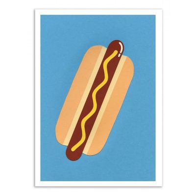 AMERICAN HOT-DOG -  Affiche d'art 50 x 70 cm | Maisons du Monde