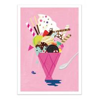 PIRATE ICE CREAM -  Affiche d'art 50 x 70 cm | Maisons du Monde