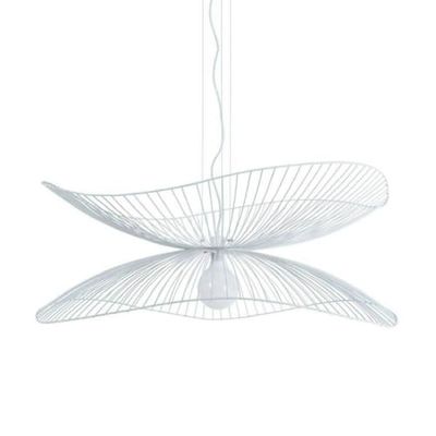 Suspension métal filaire blanc D100cm | Maisons du Monde