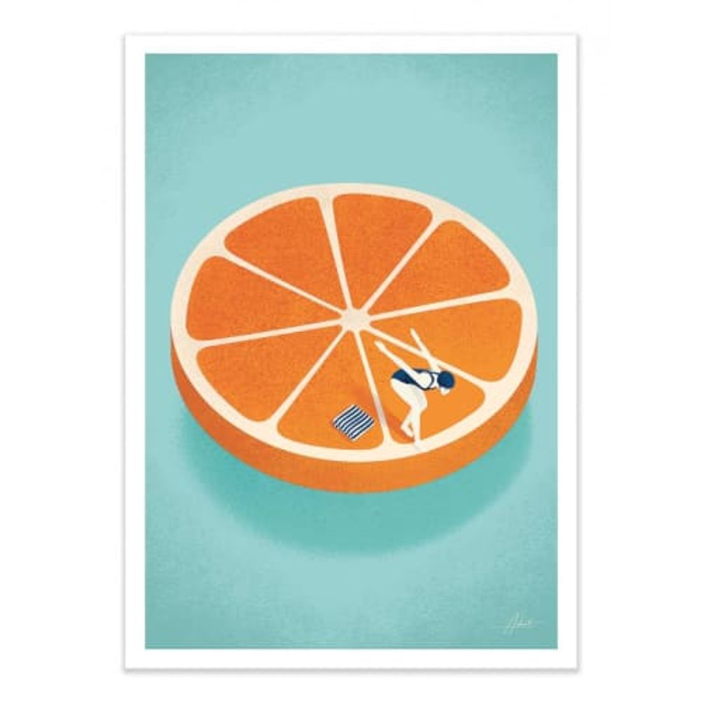 ORANGE APEROL -  Affiche d'art 50 x 70 cm | Maisons du Monde