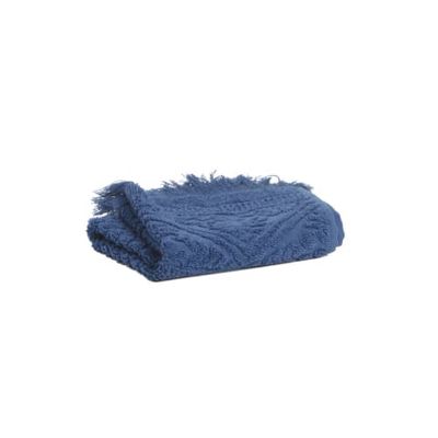 Drap de bain Zoé en coton outremer 100 x 180 | Maisons du Monde