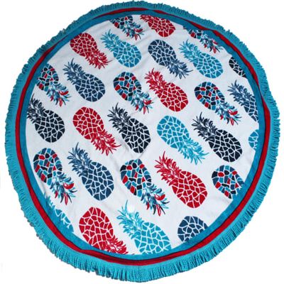 Serviette de plage éponge velours ronde multicolore zorritos 150 | Maisons du Monde