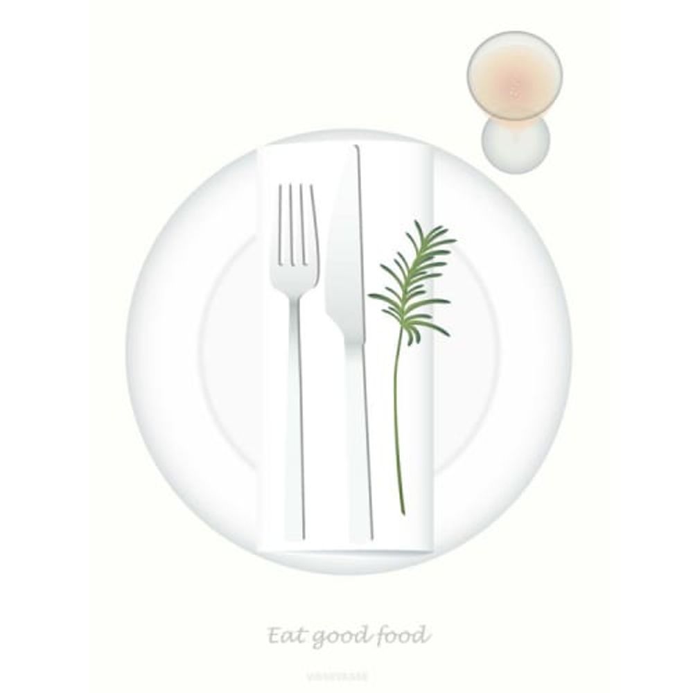 Affiche murale eat good food 50x70cm | Maisons du Monde