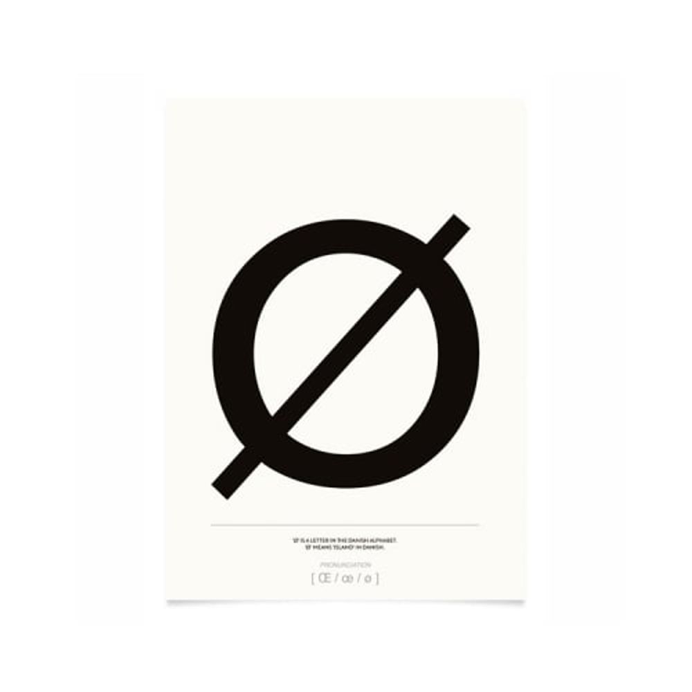 Affiche lettre Ø 15x21 cm | Maisons du Monde