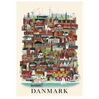 Affiche murale Danemark 50x70cm | Maisons du Monde