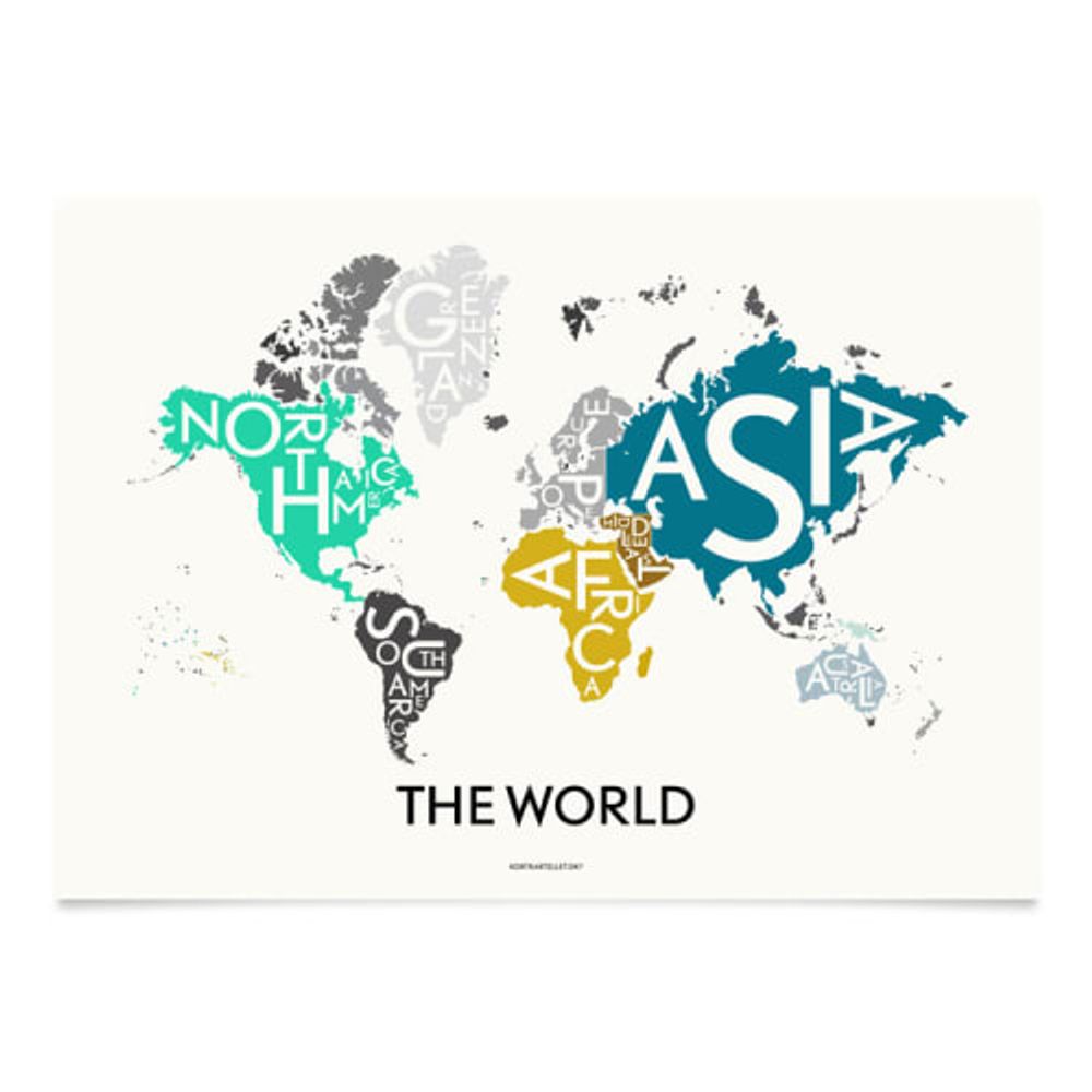 Affiche le monde Special Edition 70x10 cm | Maisons du Monde