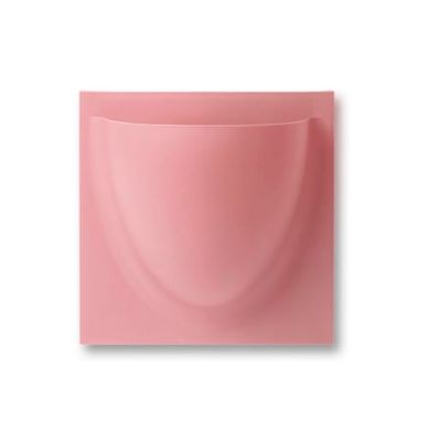 Vase mural en PVC rose 15x15x10cm | Maisons du Monde