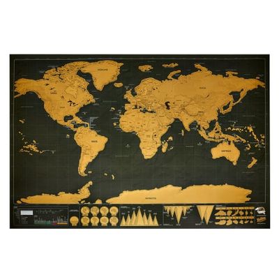 Carte du monde à gratter 82,5x59,5cm | Maisons du Monde