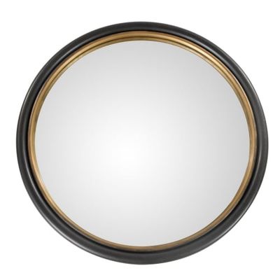 Miroir époxy gris anthracite et doré D 95 | Maisons du Monde