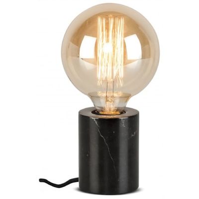 Lampe de table en marbre noir H10cm | Maisons du Monde