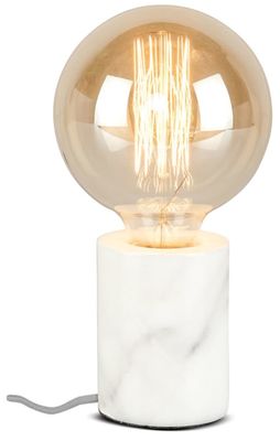 Lampe de table en marbre blanc H10cm | Maisons du Monde