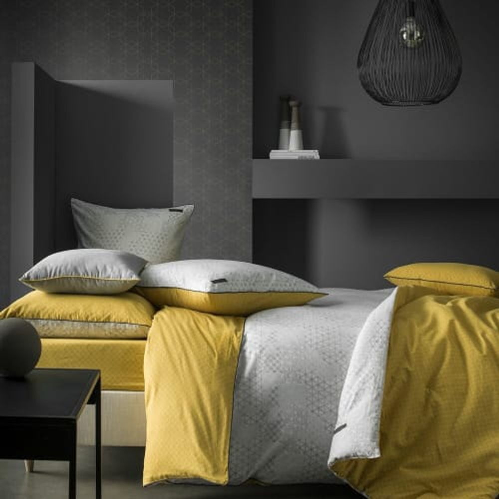 Parure de housse de couette coton gris foncé 220x240 cm | Maisons du Monde