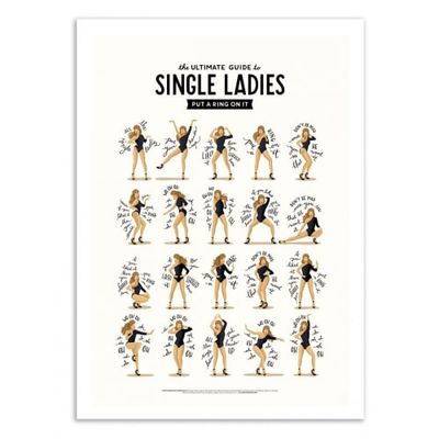 SINGLE LADIES -  Affiche d'art 50 x 70 cm | Maisons du Monde