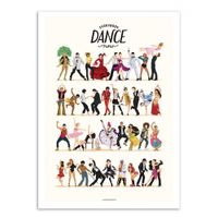 EVERYBODY DANCE NOW -  Affiche d'art 50 x 70 cm | Maisons du Monde