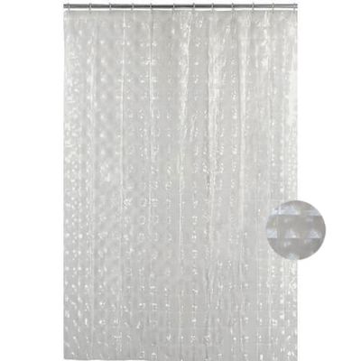 Rideau de douche à effet "jeu de miroirs" transparent | Maisons du Monde