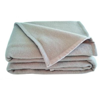 Couverture en laine gris 260x240 | Maisons du Monde