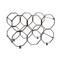 Range bouteilles en métal pliable gris fumé | Maisons du Monde