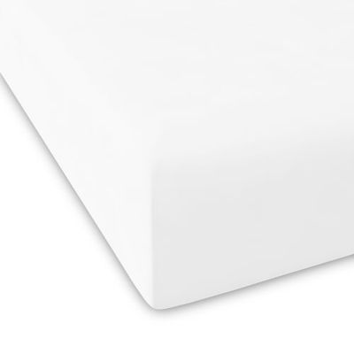 Drap housse en coton blanc 160x200 | Maisons du Monde