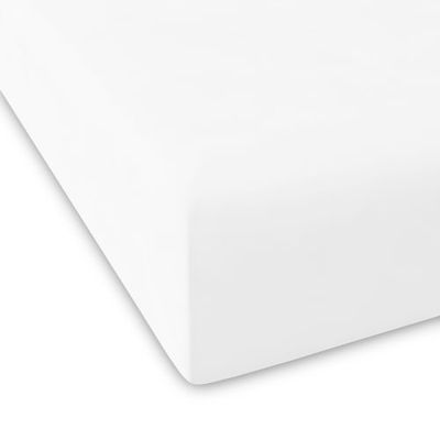 Drap housse en coton blanc 90x200 | Maisons du Monde