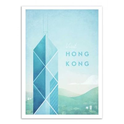 VISIT HONG KONG -  Affiche d'art 50 x 70 cm | Maisons du Monde