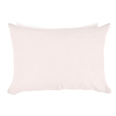 Taie d'oreiller en lin pur lavé Rose Pâle 50x70 | Maisons du Monde