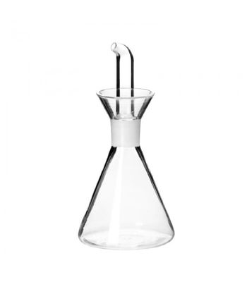 Huilier ou vinaigrier en verre transparent anti goutte 125ml | Maisons du Monde